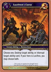 Lucifron's Curse - Molten Core - WoW card