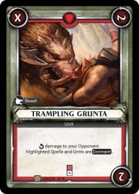 Trampling Grunta (Claimed) - Wave 1 - Warhammer Age of Sigmar Champions TCG card