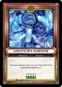 Tzeentch's Fortune (Claimed) - Wave 1 - Warhammer Age of Sigmar Champions TCG card
