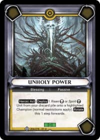 Unholy Power (Unclaimed) - Wave 1 - Warhammer Age of Sigmar Champions TCG card