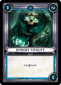Unholy Vitality (Claimed) - Wave 1 - Warhammer Age of Sigmar Champions TCG card