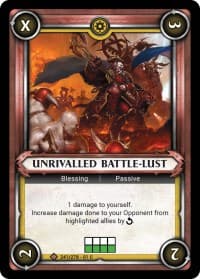 Unrivalled Battle-Lust (Claimed) - Wave 1 - Warhammer Age of Sigmar Champions TCG card