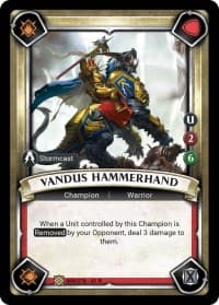Vandus Hammerhand (Claimed) - Wave 1 - Warhammer Age of Sigmar Champions TCG card