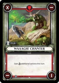 Waaagh! Chanter (Claimed) - Wave 1 - Warhammer Age of Sigmar Champions TCG card