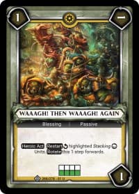 Waaagh! then Waaagh! Again (Claimed) - Wave 1 - Warhammer Age of Sigmar Champions TCG card