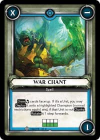 War Chant (Claimed) - Wave 1 - Warhammer Age of Sigmar Champions TCG card