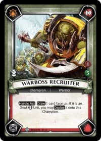 Warboss Recruiter (Claimed) - Wave 1 - Warhammer Age of Sigmar Champions TCG card