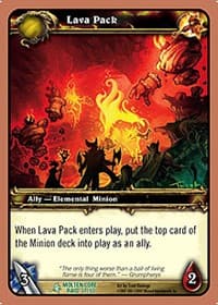 Lava Pack - Molten Core - WoW card