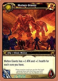 Molten Giants - Molten Core - WoW card