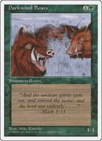 Durkwood Boars - Fourth Edition - Magic: The Gathering card
