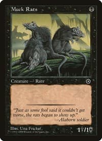 Muck Rats - Portal Second Age - Magic: The Gathering card