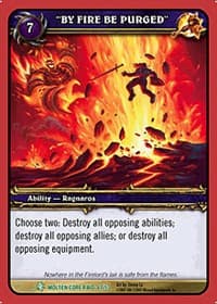 "BY FIRE BE PURGED" - Molten Core - WoW card