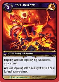 "DIE, INSECT!" - Molten Core - WoW card