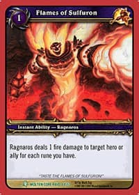 Flames of Sulfuron - Molten Core - WoW card