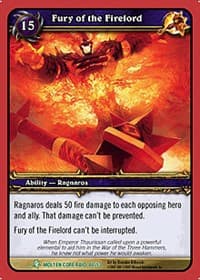 Fury of the Firelord - Molten Core - WoW card