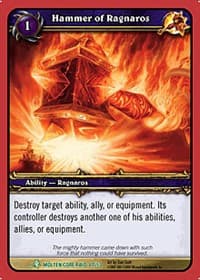 Hammer of Ragnaros - Molten Core - WoW card