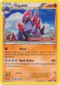 Gigalith - 53/98 (Prerelease) - Black and White Promos - Pokemon card