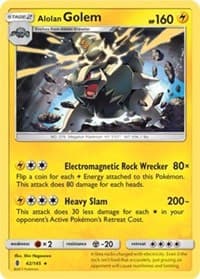 Alolan Golem - 42/145 (Cosmos Holo) - Blister Exclusives - Pokemon card