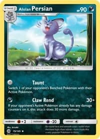 Alolan Persian - 79/149 (Cosmos Holo) - Blister Exclusives - Pokemon card