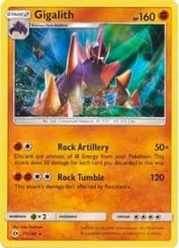 Gigalith - 71/149 (Cosmos Holo) - Blister Exclusives - Pokemon card