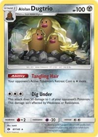 Alolan Dugtrio - 87/149 (Cosmos Holo) - Blister Exclusives - Pokemon card