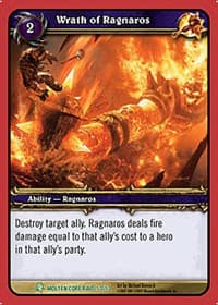 Wrath of Ragnaros - Molten Core - WoW card