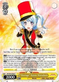 "Onstage" Kanon Matsubara - BanG Dream! Girls Band Party! - Weiss Schwarz card