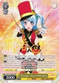 "Onstage" Kanon Matsubara (B) (SPM) - BanG Dream! Girls Band Party! - Weiss Schwarz card