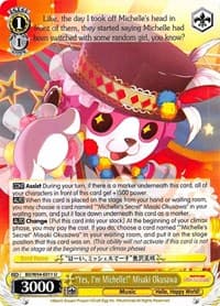"Yes, I'm Michelle!" Misaki Okusawa - BanG Dream! Girls Band Party! - Weiss Schwarz card