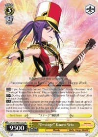 "Onstage" Kaoru Seta (SR) - BanG Dream! Girls Band Party! - Weiss Schwarz card