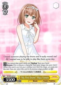 "My First Drums" Maya Yamato - BanG Dream! Girls Band Party! - Weiss Schwarz card