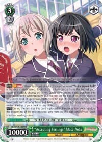 "Accepting Feelings" Moca Aoba - BanG Dream! Girls Band Party! - Weiss Schwarz card