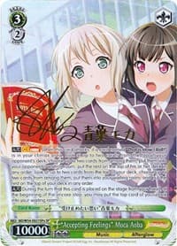 "Accepting Feelings" Moca Aoba (A) (SP) - BanG Dream! Girls Band Party! - Weiss Schwarz card