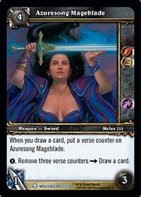 Azuresong Mageblade - Molten Core Treasure - WoW card