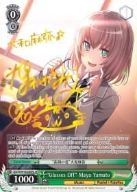 "Glasses Off" Maya Yamato (A) (SP) - BanG Dream! Girls Band Party! - Weiss Schwarz card