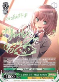 "Glasses Off" Maya Yamato (B) (SP) - BanG Dream! Girls Band Party! - Weiss Schwarz card
