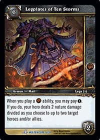 Legplates of Ten Storms - Molten Core Treasure - WoW card
