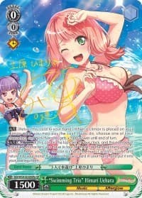 "Swimming Trio" HImari Uehara (A) (SP) - BanG Dream! Girls Band Party! - Weiss Schwarz card