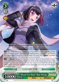 "Proof I'm Here" Ran Mitake (SR) - BanG Dream! Girls Band Party! - Weiss Schwarz card