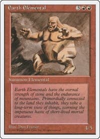 Earth Elemental - Fourth Edition - Magic: The Gathering card