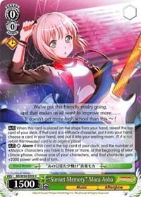 "Sunset Memory" Moca Aoba - BanG Dream! Girls Band Party! - Weiss Schwarz card