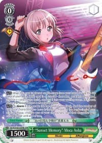 "Sunset Memory" Moca Aoba (B) (SPM) - BanG Dream! Girls Band Party! - Weiss Schwarz card