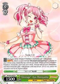 "Onstage" Aya Maruyama - BanG Dream! Girls Band Party! - Weiss Schwarz card