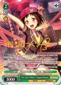 "Act, Don't Think!" Tsugumi Hazawa (A) (SPM) - BanG Dream! Girls Band Party! - Weiss Schwarz card