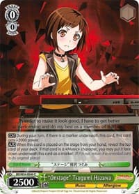 "Onstage" Tsugumi Hazawa - BanG Dream! Girls Band Party! - Weiss Schwarz card