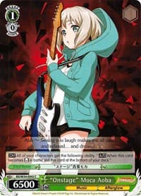 "Onstage" Moca Aoba - BanG Dream! Girls Band Party! - Weiss Schwarz card