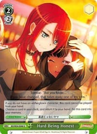 Hard Being Honest - BanG Dream! Girls Band Party! - Weiss Schwarz card