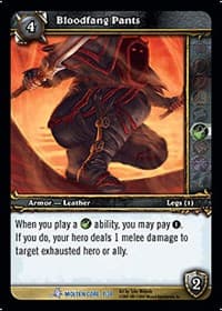 Bloodfang Pants - Molten Core Treasure - WoW card