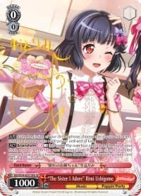 "The Sister I Adore" Rimi Ushigome (A) (SP) - BanG Dream! Girls Band Party! - Weiss Schwarz card