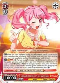 "Absolute Idol Pose" Aya Maruyama - BanG Dream! Girls Band Party! - Weiss Schwarz card